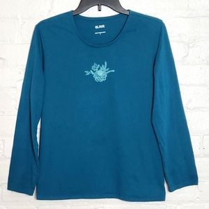 Blair Top with Floral Detail